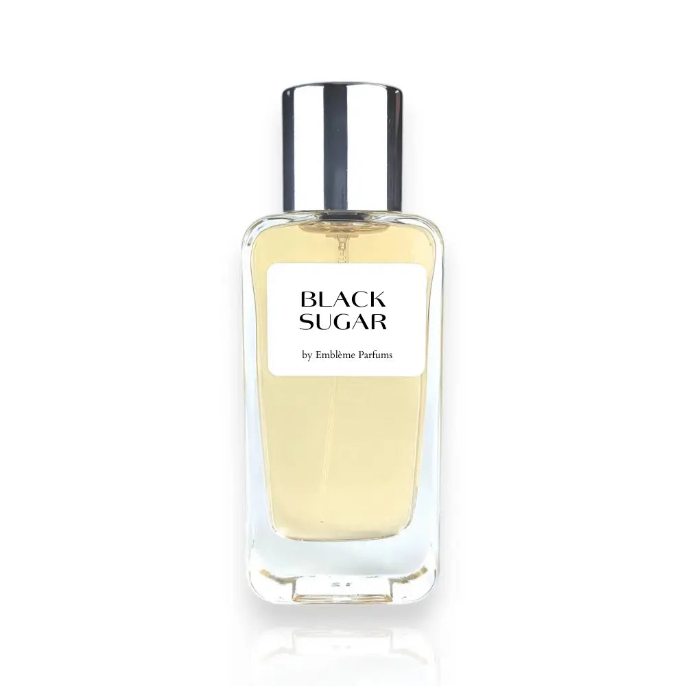 Parfum Black Sugar gourmand aux notes de sucre et vanille – Emblème Parfums